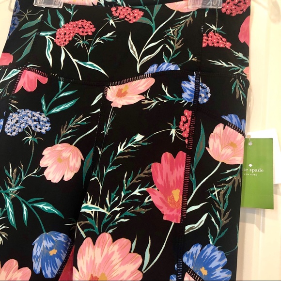 Kate Spade 🎀 Women’s Blossom Studio Legging Black XS - Picture 8 of 10